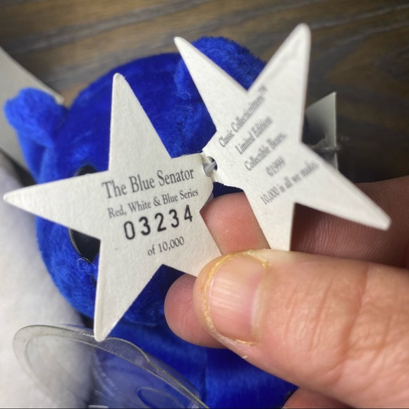 SET 3 CollectiCritters Beanie Plush Bears Senators - Picture 9 of 9